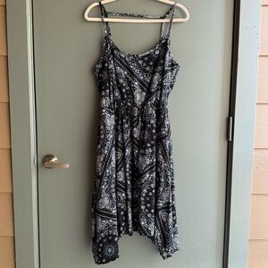 American Rag Black and White Paisley Dress XL